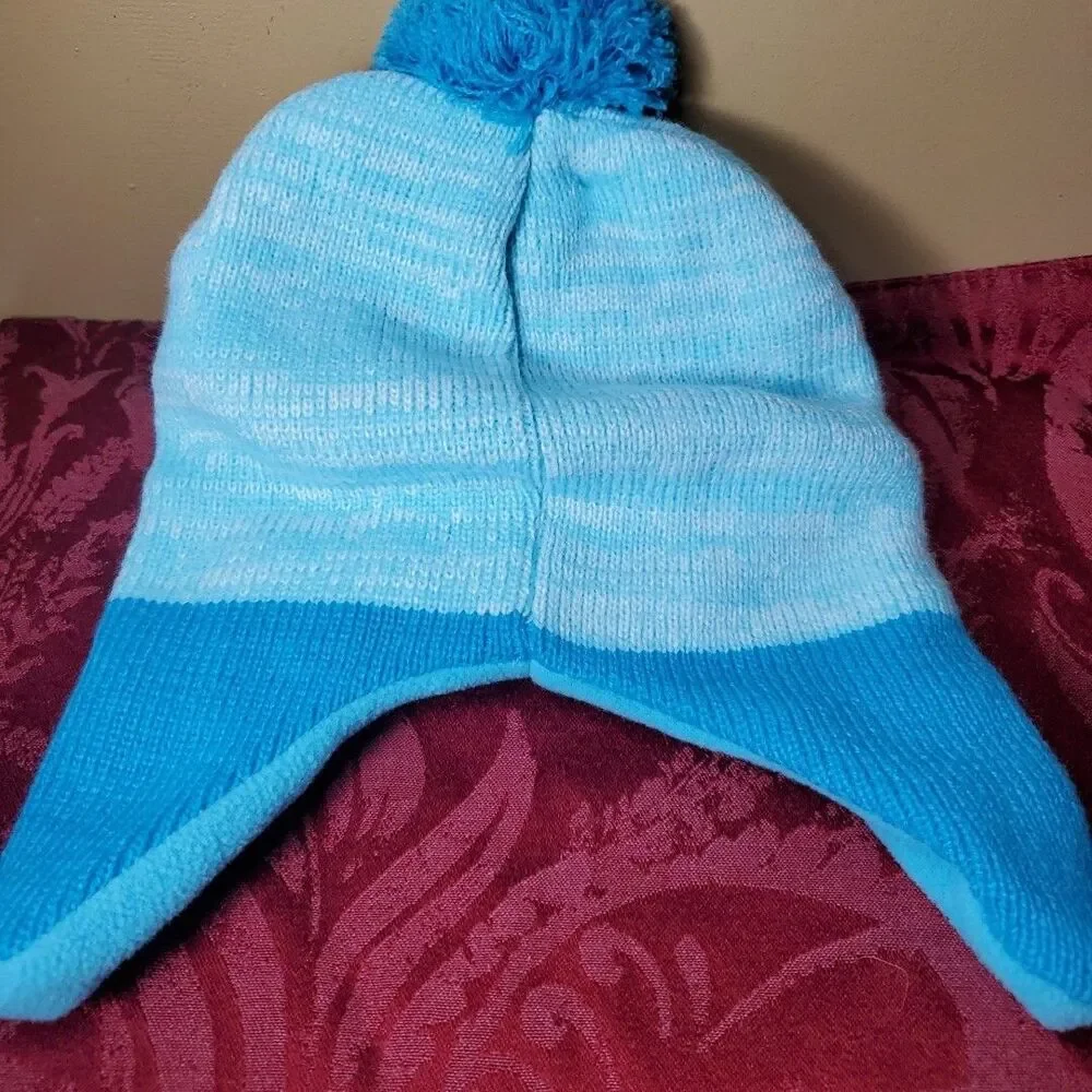 Disney Frozen OSFM Beanie Mittens Set Girls Blue Elsa Anna Winter Hat‎ 2pc NWT
